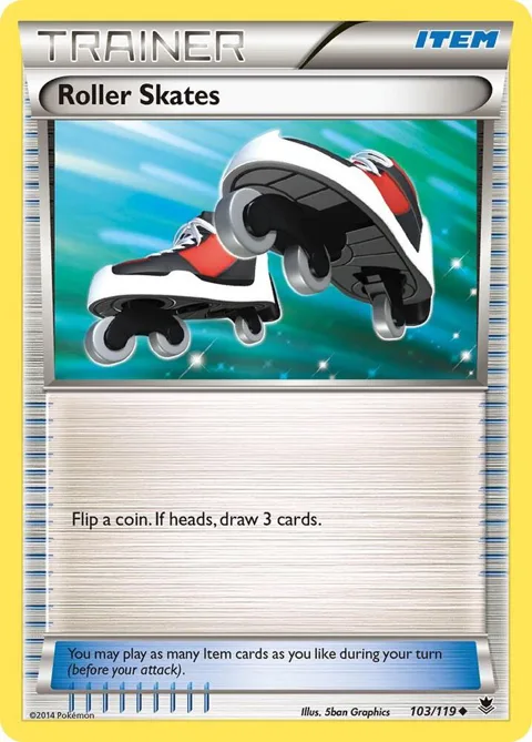 Roller Skates #103/119 Pokémon card from XY - Phantom Forces