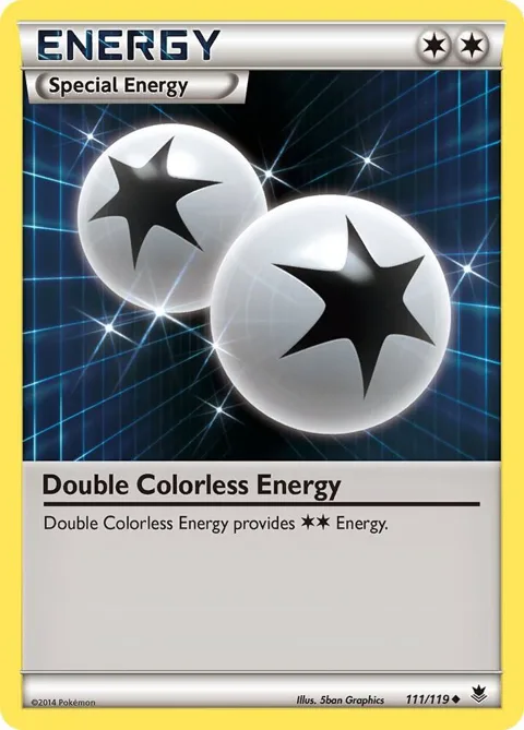 Double Colorless Energy #111/119 Pokémon card from XY - Phantom Forces
