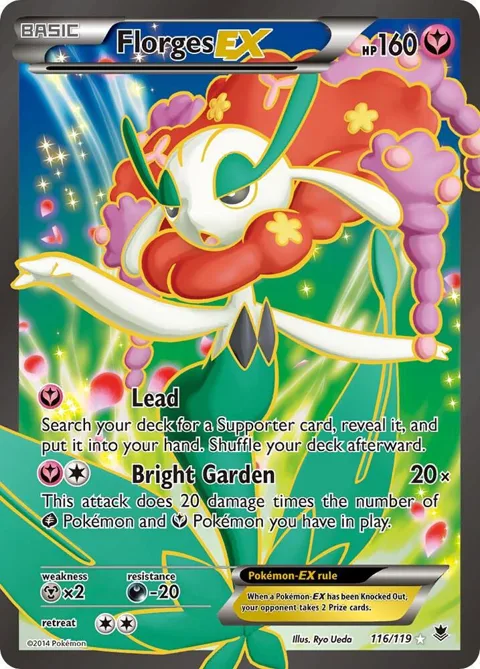 Florges EX 116 Full Art #116/119 Holofoil Pokémon card from XY - Phantom Forces