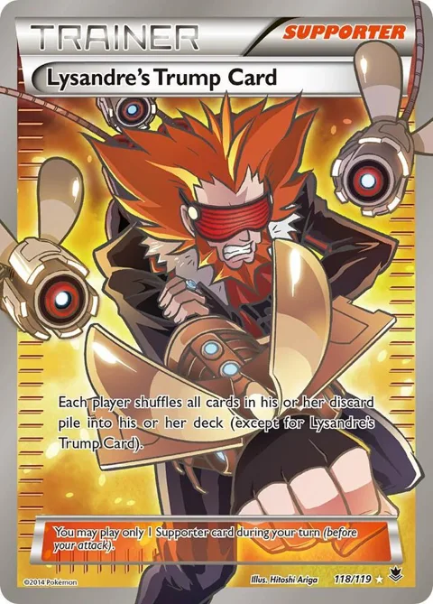 Lysandre's Trump Card 118 Full Art #118/119 Holofoil Pokémon card from XY - Phantom Forces