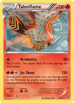 Talonflame - 10/119 XY Phantom Forces #010/119 Holofoil Pokémon card from Deck Exclusives