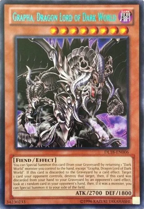 Grapha, Dragon Lord of Dark World Green DL18-EN006 Yu-Gi-Oh card from Duelist League Promo