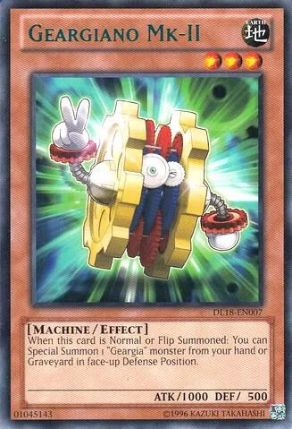 Geargiano Mk-II Green DL18-EN007 Yu-Gi-Oh card from Duelist League Promo