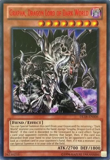 Grapha, Dragon Lord of Dark World Red DL18-EN006 Yu-Gi-Oh card from Duelist League Promo