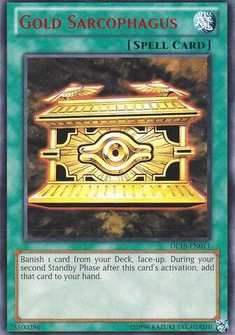 Gold Sarcophagus Red DL18-EN011 Yu-Gi-Oh card from Duelist League Promo
