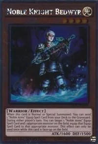 Noble Knight Bedwyr NKRT-EN002 Yu-Gi-Oh card from Noble Knights of the Round Table Box Set
