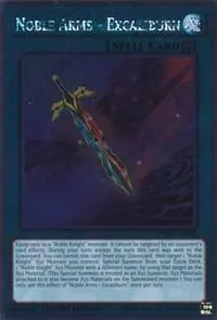 Noble Arms - Excaliburn NKRT-EN023 Yu-Gi-Oh card from Noble Knights of the Round Table Box Set