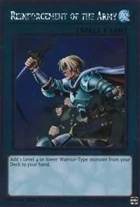Reinforcement of the Army NKRT-EN026 Yu-Gi-Oh card from Noble Knights of the Round Table Box Set