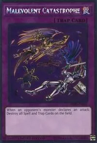 Malevolent Catastrophe NKRT-EN033 Yu-Gi-Oh card from Noble Knights of the Round Table Box Set