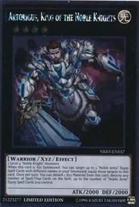Artorigus, King of the Noble Knights NKRT-EN037 Yu-Gi-Oh card from Noble Knights of the Round Table Box Set