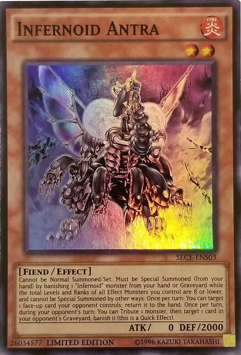 Infernoid Antra SE SECE-ENS03 Yu-Gi-Oh card from Secrets of Eternity