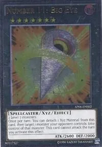 Number 11: Big Eye Ultimate Rare AP06-EN002 Yu-Gi-Oh card from Astral Pack 6