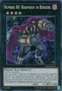Number 80: Rhapsody in Berserk AP06-EN010 Yu-Gi-Oh card from Astral Pack 6