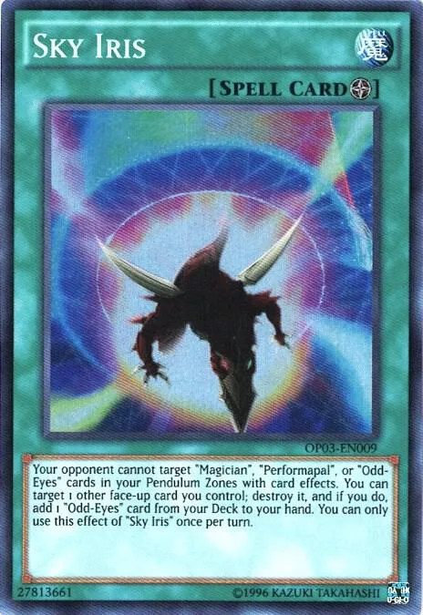 Sky Iris OP03-EN009 Yu-Gi-Oh card from OTS Tournament Pack 3