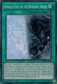 Good & Evil in the Burning Abyss SECE-EN086 1st Edition Yu-Gi-Oh card from Secrets of Eternity