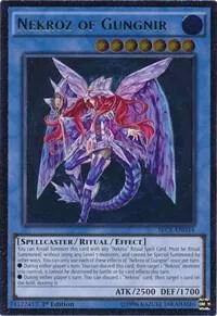Nekroz of Gungnir Ultimate Rare SECE-EN044 Unlimited Yu-Gi-Oh card from Secrets of Eternity
