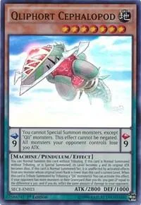 Qliphort Cephalopod SECE-EN021 Unlimited Yu-Gi-Oh card from Secrets of Eternity