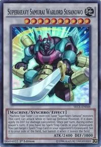 Superheavy Samurai Warlord Susanowo SECE-EN048 Unlimited Yu-Gi-Oh card from Secrets of Eternity
