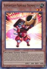 Superheavy Samurai Trumpeter SECE-EN008 1st Edition Yu-Gi-Oh card from Secrets of Eternity