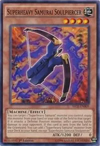 Superheavy Samurai Soulpiercer SECE-EN009 Unlimited Yu-Gi-Oh card from Secrets of Eternity