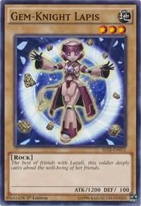 Gem-Knight Lapis SECE-EN012 Unlimited Yu-Gi-Oh card from Secrets of Eternity
