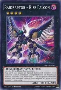 Raidraptor - Rise Falcon SECE-EN050 Unlimited Yu-Gi-Oh card from Secrets of Eternity
