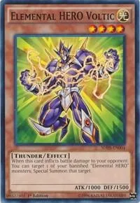 Elemental HERO Voltic SDHS-EN004 1st Edition Yu-Gi-Oh card from Structure Deck: HERO Strike