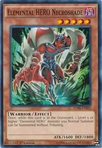 Elemental HERO Necroshade SDHS-EN010 1st Edition Yu-Gi-Oh card from Structure Deck: HERO Strike