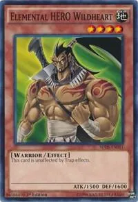 Elemental HERO Wildheart SDHS-EN011 Yu-Gi-Oh card from Structure Deck: HERO Strike