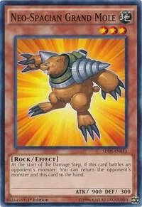 Neo-Spacian Grand Mole SDHS-EN013 1st Edition Yu-Gi-Oh card from Structure Deck: HERO Strike
