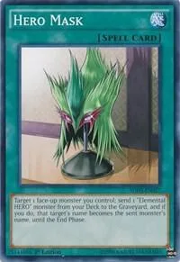 Hero Mask SDHS-EN027 Unlimited Yu-Gi-Oh card from Structure Deck: HERO Strike