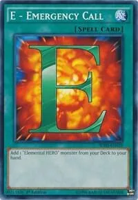 E - Emergency Call SDHS-EN029 Unlimited Yu-Gi-Oh card from Structure Deck: HERO Strike