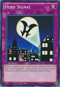 Hero Signal SDHS-EN035 Unlimited Yu-Gi-Oh card from Structure Deck: HERO Strike