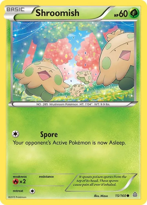 Shroomish #15/160 Pokémon card from XY - Primal Clash