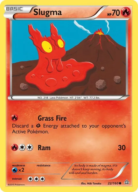 Slugma #22/160 Pokémon card from XY - Primal Clash