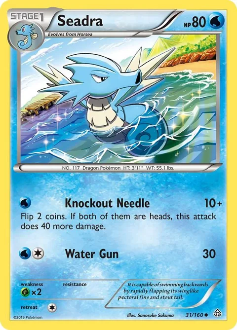 Seadra #31/160 Pokémon card from XY - Primal Clash