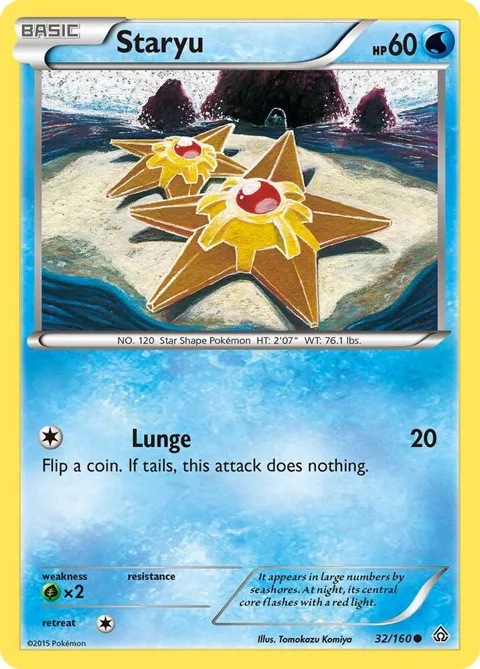 Staryu #32/160 Pokémon card from XY - Primal Clash