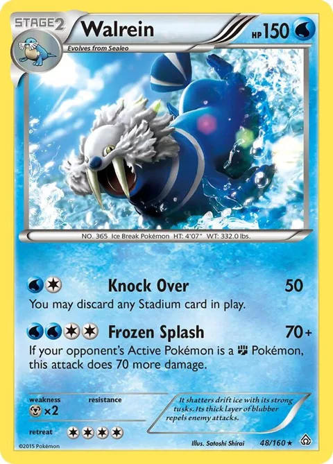 Walrein #48/160 Pokémon card from XY - Primal Clash
