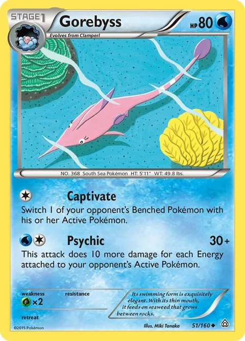 Gorebyss #51/160 Pokémon card from XY - Primal Clash