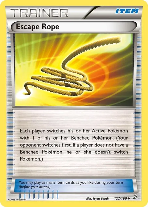Escape Rope #127/160 Reverse Holofoil Pokémon card from XY - Primal Clash