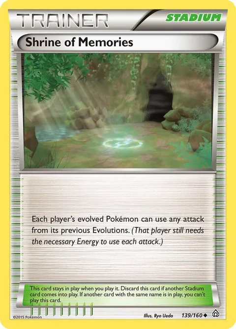 Shrine of Memories #139/160 Pokémon card from XY - Primal Clash