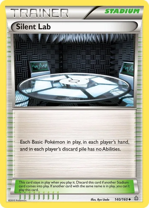 Silent Lab #140/160 Reverse Holofoil Pokémon card from XY - Primal Clash