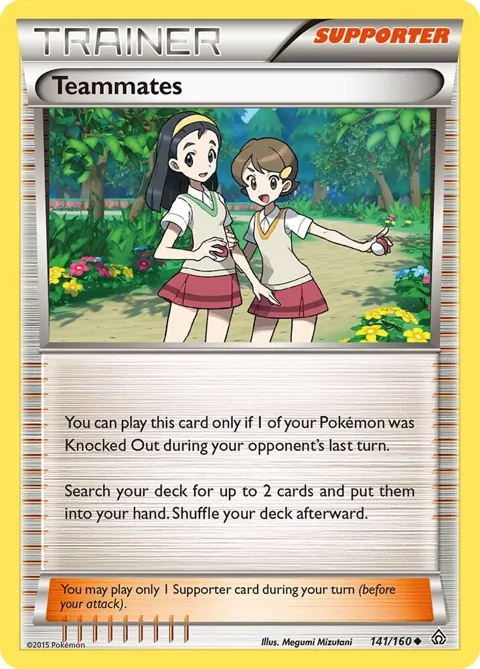 Teammates #141/160 Pokémon card from XY - Primal Clash