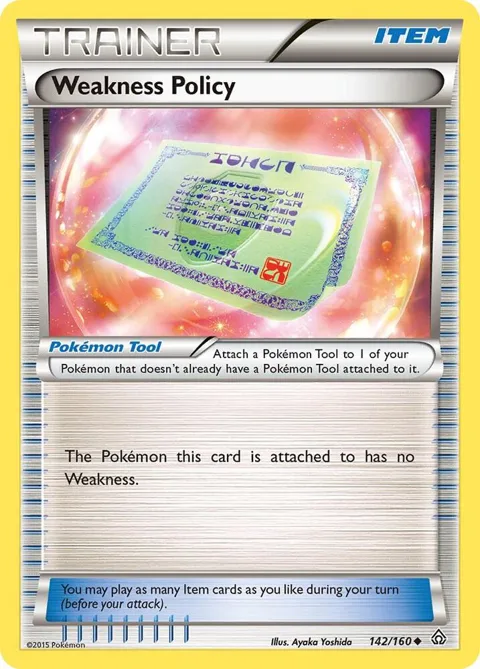 Weakness Policy #142/160 Pokémon card from XY - Primal Clash