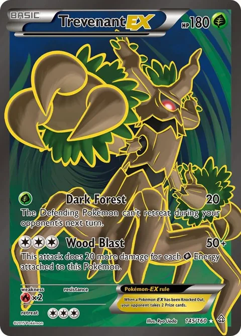 Trevenant EX 145 Full Art #145/160 Holofoil Pokémon card from XY - Primal Clash