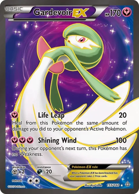 Gardevoir EX 155 Full Art #155/160 Holofoil Pokémon card from XY - Primal Clash