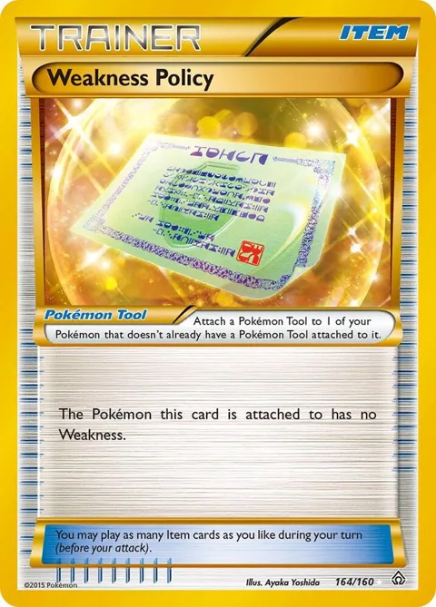 Weakness Policy 164 Secret Rare #164/160 Holofoil Pokémon card from XY - Primal Clash