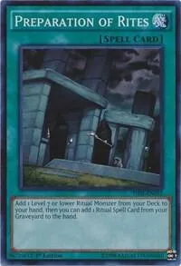 Preparation of Rites THSF-EN053 Unlimited Yu-Gi-Oh card from The Secret Forces