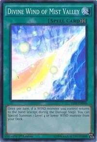 Divine Wind of Mist Valley THSF-EN056 Unlimited Yu-Gi-Oh card from The Secret Forces
