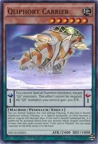 Qliphort Carrier SE NECH-ENS03 Yu-Gi-Oh card from The New Challengers